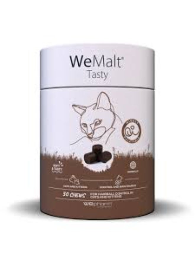 Wepharm WeMalt Tasty, Hairball Control Soft Chews for Cats 30 Chews - Image 1